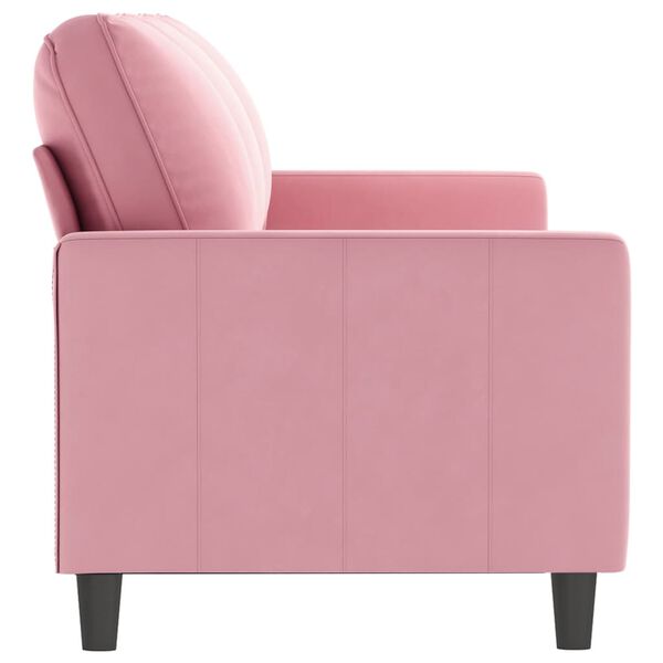vidaXL Canap&eacute; &agrave; 3 places Rose 180 cm Velours