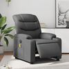 vidaXL Fauteuil de massage inclinable &eacute;lectrique gris similicuir