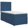 vidaXL Lit boxspring avec matelas Bleu 80 x 200 cm Tissu