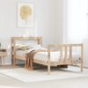 vidaXL Cadre de lit avec t&ecirc;te de lit sans matelas 75x190 cm