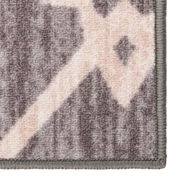 vidaXL Tapis de couloir Marron 80x350 cm
