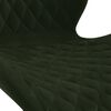 vidaXL Chaises pivotantes &agrave; manger lot de 4 Vert fonc&eacute; Velours