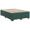 vidaXL Sommier &agrave; lattes de lit et matelas Vert fonc&eacute; 140x190cm Velours