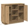 vidaXL Buffet LED Ch&ecirc;ne artisanal 90 x 32 x 75 cm Bois d'ing&eacute;nierie