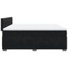 vidaXL Sommier &agrave; lattes de lit et matelas Noir 200x200 cm Velours