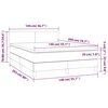 vidaXL Sommier &agrave; lattes de lit avec matelas Blanc 140x200cm Similicuir