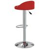 vidaXL Tabourets de bar lot de 2 rouge bordeaux similicuir