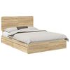 vidaXL Lit de Rangement Ch&ecirc;ne Sonoma 160 x 200 cm Bois d'ing&eacute;nierie