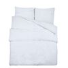 vidaXL Ensemble de housse de couette Blanc 140x200 cm Microfibre