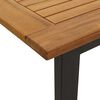 vidaXL Ensemble de salle &agrave; manger pour jardin 7 pcs Noir