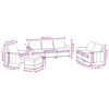 vidaXL Ensemble de canap&eacute;s 4 pcs avec coussins Cr&egrave;me Similicuir