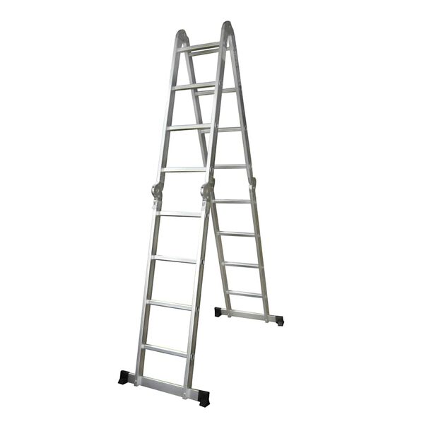 vidaXL Escabeau en aluminium 8 marches 150 kg