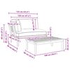 vidaXL Ensemble de Canap&eacute;s Uni 2 pcs Beige Bois d'Acacia Massif