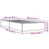 vidaXL Cadre de lit sans matelas ch&ecirc;ne fum&eacute; 100x200 cm