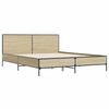 vidaXL Cadre de lit sans matelas ch&ecirc;ne sonoma 140x200 cm