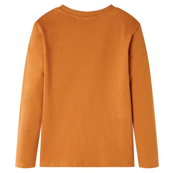 T-shirt enfants &agrave; manches longues ocre fonc&eacute; 116