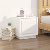 vidaXL Tables de chevet 2 pcs blanc 44x35x45 cm bois d'ing&eacute;nierie