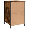 vidaXL Table de chevet ch&ecirc;ne fum&eacute; 40x42x60 cm bois d'ing&eacute;nierie