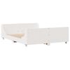 vidaXL Cadre de lit sans matelas blanc 120x200 cm bois de pin massif