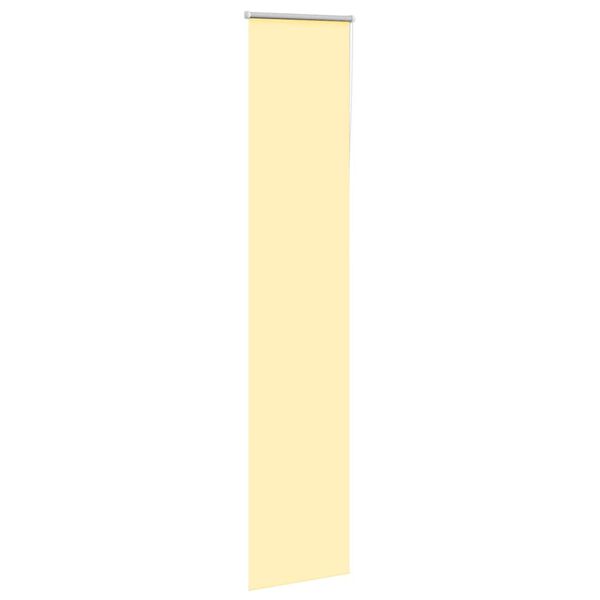 vidaXL Store enrouleur occultant jaune largeur du tissu 35,7 cm