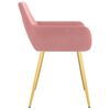 vidaXL Chaises &agrave; manger lot de 4 Rose Velours