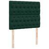 vidaXL Sommier &agrave; lattes de lit avec matelas vert fonc&eacute; 120x190 cm