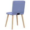 vidaXL Chaises à manger lot de 2 bleu jean tissu