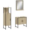 vidaXL Ensemble d'armoires de salle de bain 3 pcs ch&ecirc;ne sonoma