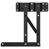vidaXL M&eacute;canisme de levage de lit 2 pcs Noir 340 x 95 x 40 mm Fer