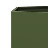 vidaXL Jardini&egrave;re vert olive hexagone 138x120x45 cm acier