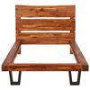 vidaXL Cadre de lit à live edge Bois d'acacia massif 90 cm