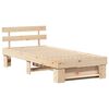 vidaXL Cadre de lit avec t&ecirc;te de lit Naturel 75 x 190 cm Pin massif
