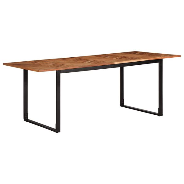 vidaXL Table &agrave; manger 200x100x75 cm bois massif d'acacia