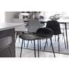 Venture Home Tabourets de bar lot de 2 Wave plastique noir