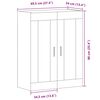 vidaXL Armoire murale vieux bois 69,5x34x90 cm bois d'ingénierie