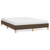 vidaXL Cadre de lit sans matelas marron fonc&eacute; 160x200 cm tissu