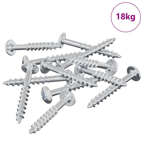 vidaXL Vis 7792 pcs Argent&eacute; 9,8 x 35 mm Fer