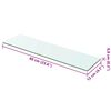 vidaXL Panneaux d'&eacute;tag&egrave;re 2 pcs Verre Transparent 60 x 12 cm
