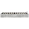 vidaXL Cadre de lit ottoman Gris b&eacute;ton 100 x 200 cm Bois d'ing&eacute;nierie