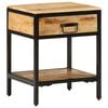 vidaXL Table de chevet avec tiroir Marron 40 x 35 x 50 cm