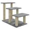 vidaXL Arbre &agrave; chat avec griffoirs en sisal Gris clair 50,5 cm