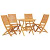 vidaXL Ensemble de salle &agrave; manger pour jardin 5 pc Marron