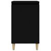 vidaXL Tables de chevet 2 pcs noir 40x35x70 cm bois d'ing&eacute;nierie