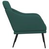 vidaXL Fauteuil Vert fonc&eacute; 63x76x80 cm Tissu