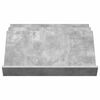vidaXL &Eacute;tag&egrave;re &agrave; magazines avec &eacute;tag&egrave;re Gris B&eacute;ton 65 x 53 x 28,5 cm