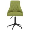 vidaXL Chaise pivotante de salle &agrave; manger Vert clair Velours