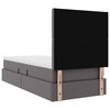 vidaXL Lit de Rangement avec matelas Gris 90 x 190 cm Cuir synth&eacute;tique