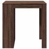 vidaXL Table de bar ch&ecirc;ne marron 102x70x103,5 cm bois d'ing&eacute;nierie