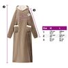 vidaXL Sweat &agrave; capuche couverture Camel 150 x 87 cm