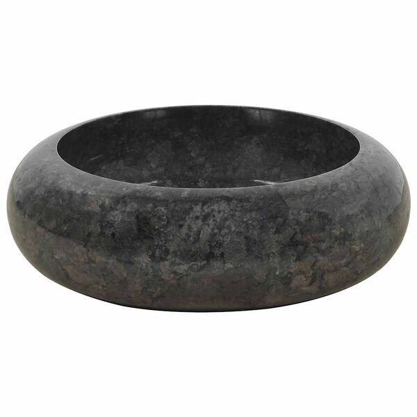 vidaXL Lavabo 40 x 12 cm Marbre Noir